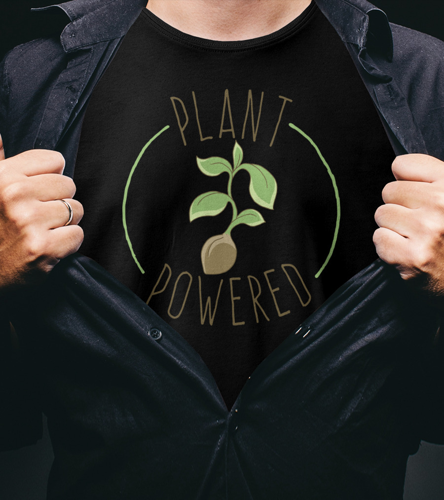 Plant Powered Seedling Emblem T-Shirt