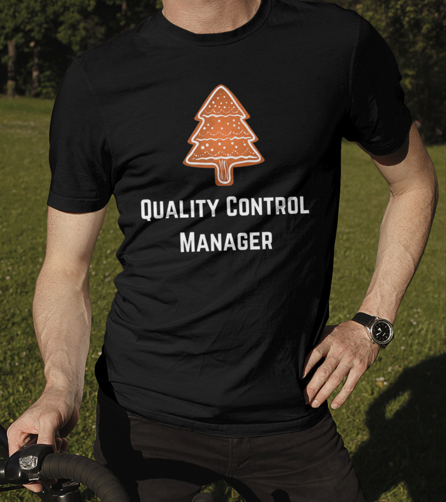Quality Control Manager Christmas Tree Cookie T-Shirt