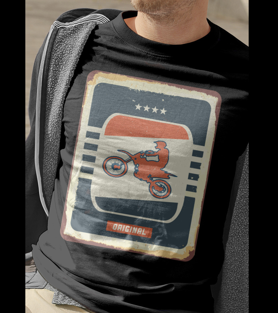 Original Retro Motocross And Dirt Bike Vintage Moto T-Shirt