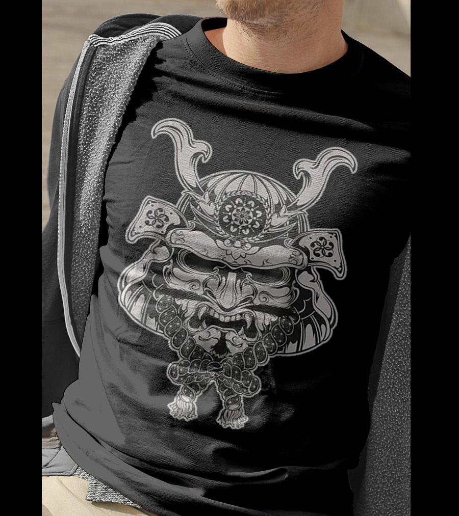 Samurai Warrior Original Japanese Mask T-Shirt