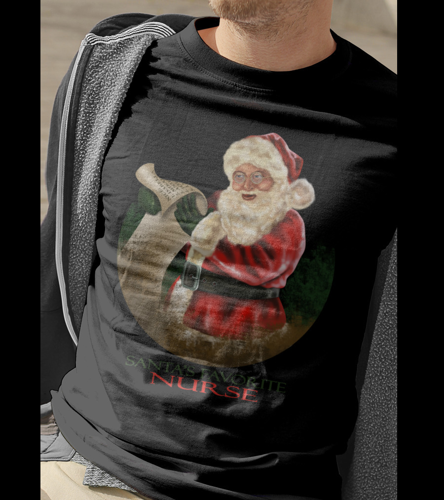 Santa's Favorite Nurse T-Shirt