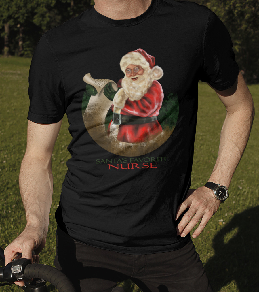 Santa's Favorite Nurse T-Shirt