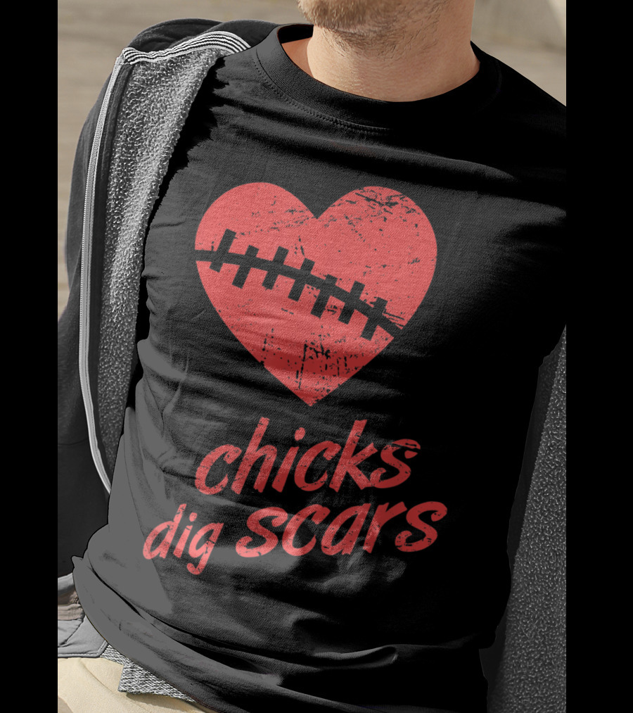 Chicks Dig Scars Heart Surgery Recovery Humor T-Shirt