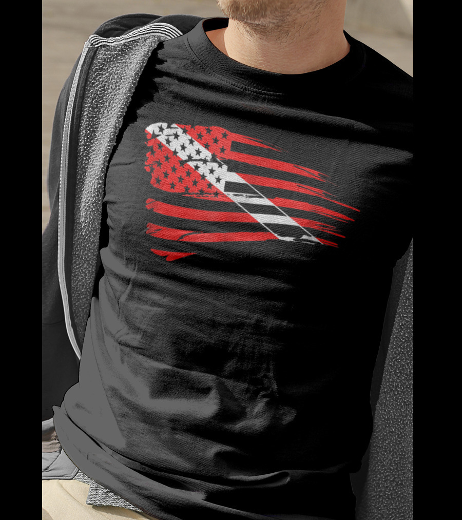 American Flag Scuba Diving Dive Flag Patriotic T-Shirt