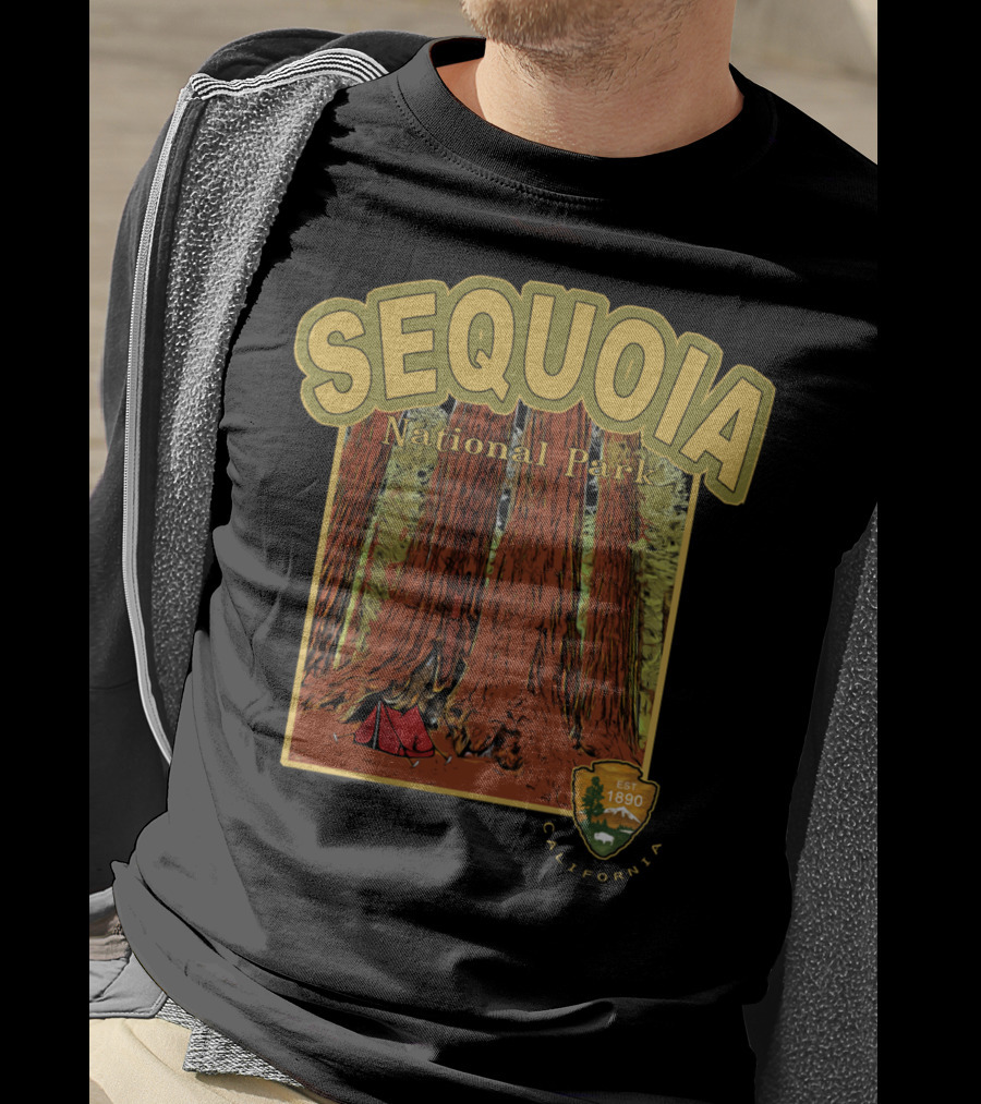 Sequoia National Park Giant Forest California Est 1890 T-Shirt