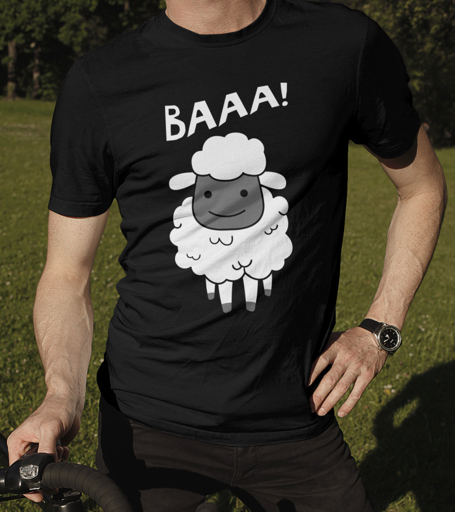 Baaa Sheep Sheep Lovers Animal Print Farm T-Shirt