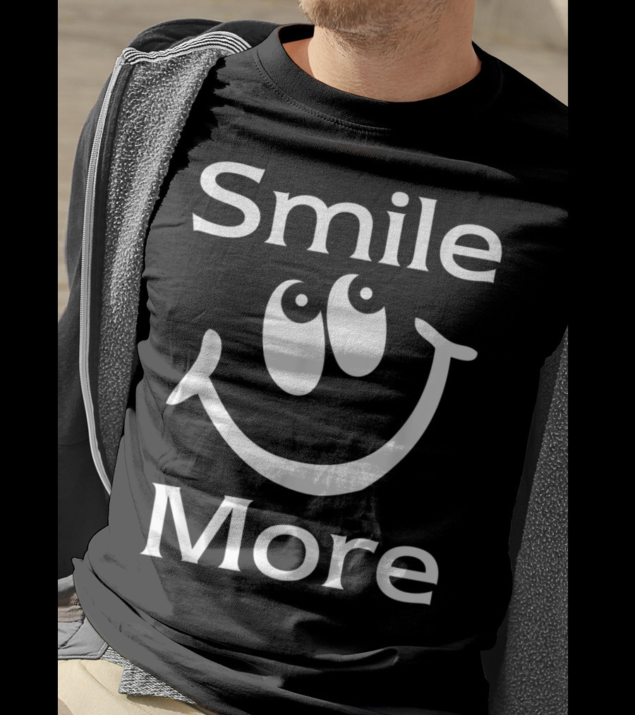Smile More Happy Face Eyes T-Shirt