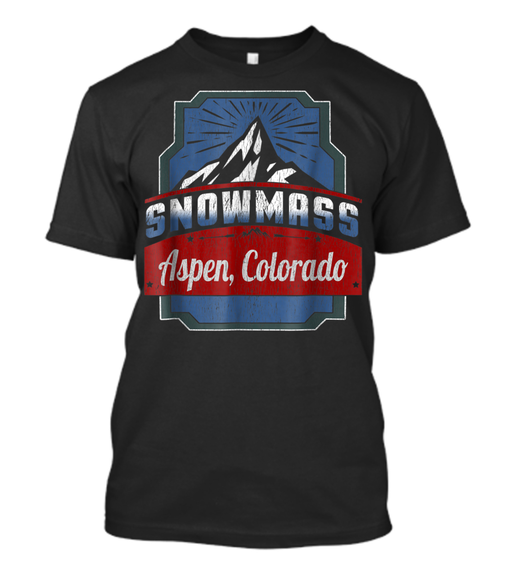 Snowmass Aspen Colorado Mountain Ski Adventure T-Shirt