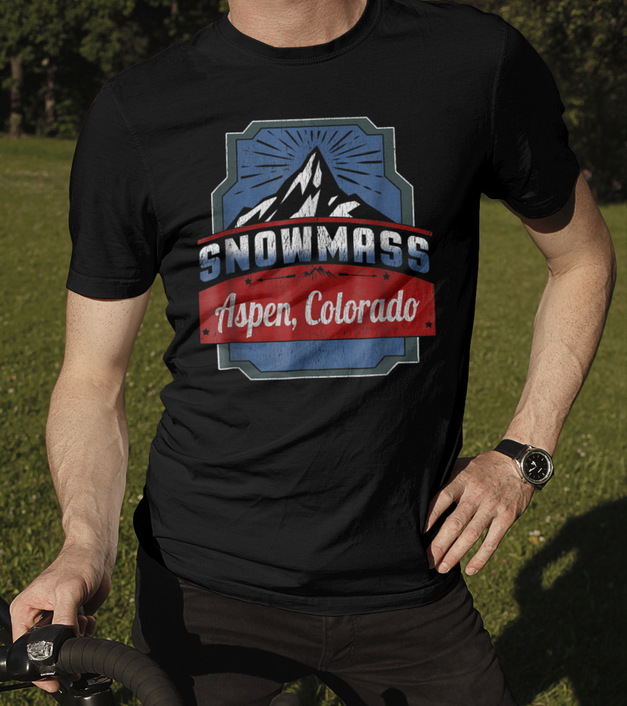 Snowmass Aspen Colorado Mountain Ski Adventure T-Shirt