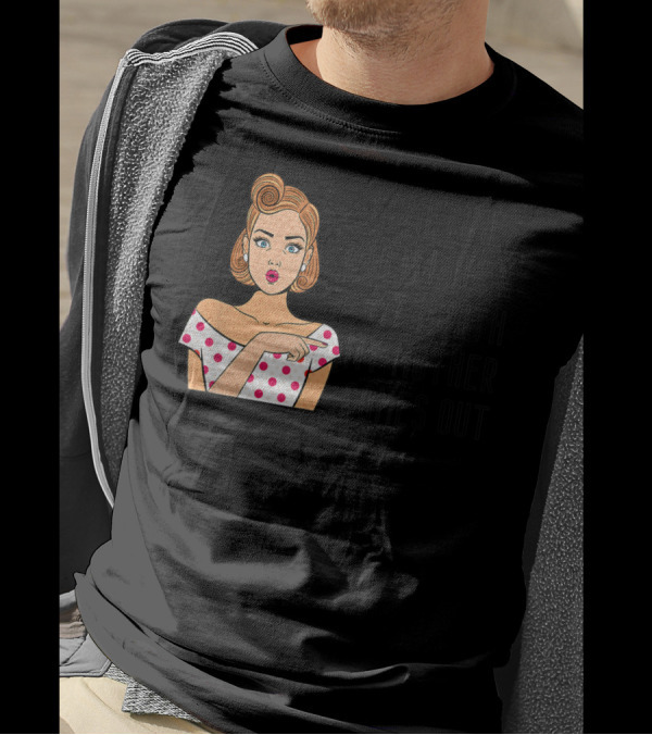 Sometimes When I Open My Mouth My Mother Comes Out Retro Pop Art Woman T-Shirt