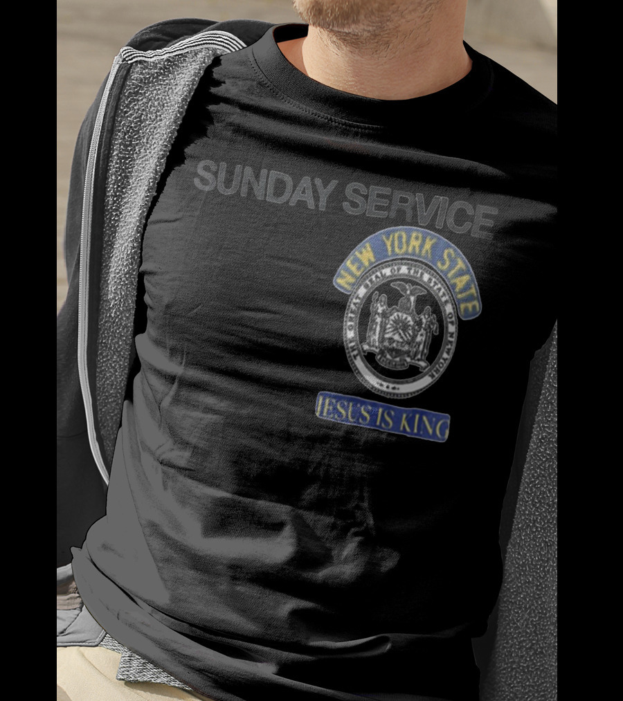 Sunday Service New York State Jesus Is King T-Shirt