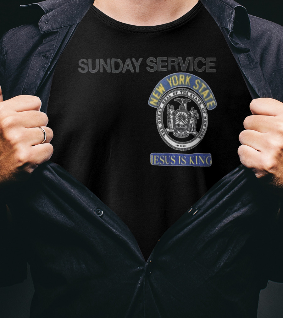 Sunday Service New York State Jesus Is King T-Shirt