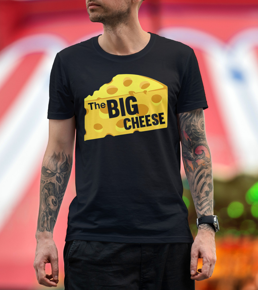 The Big Cheese Emphasizing a Large Yellow Wedge T-Shirt