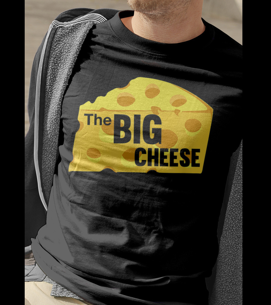 The Big Cheese Emphasizing A Large Yellow Wedge T-Shirt