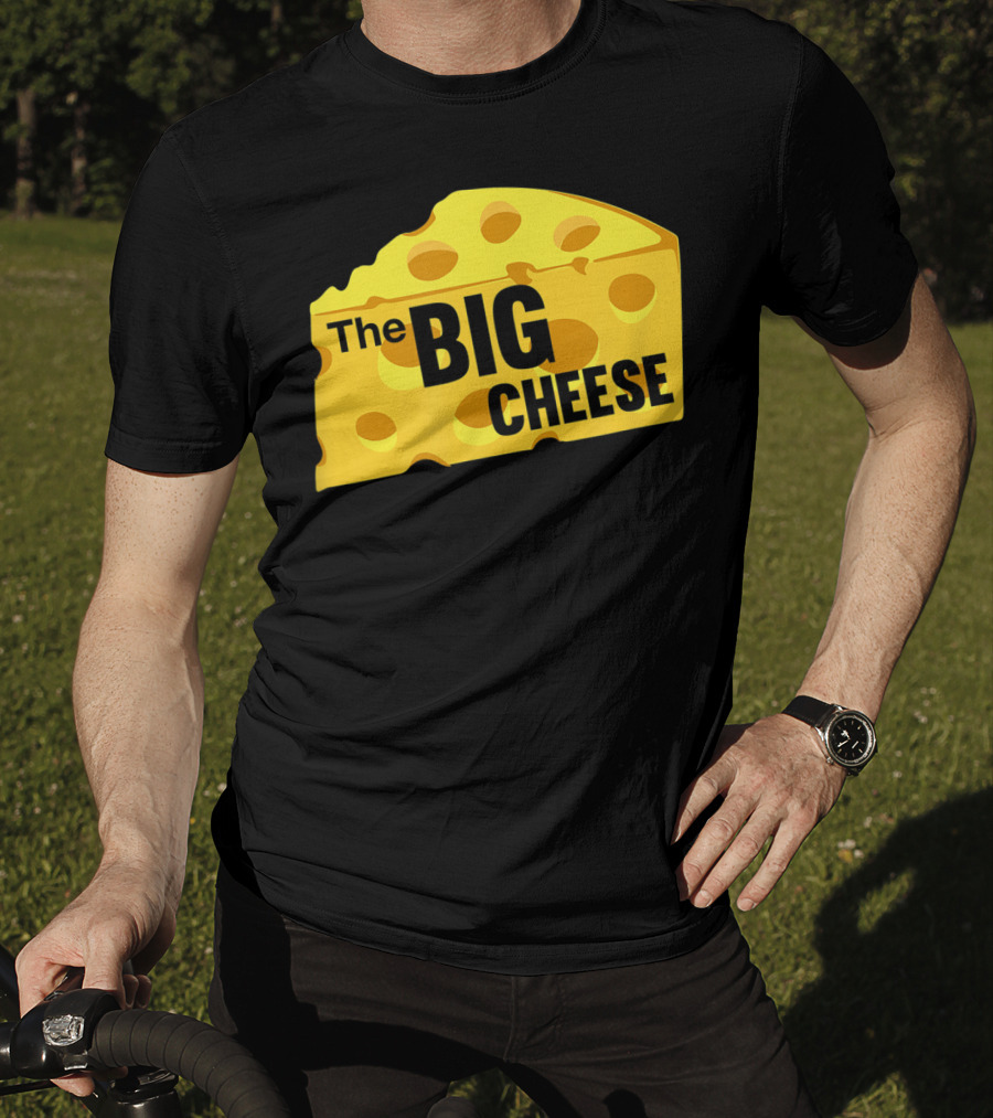 The Big Cheese Emphasizing A Large Yellow Wedge T-Shirt