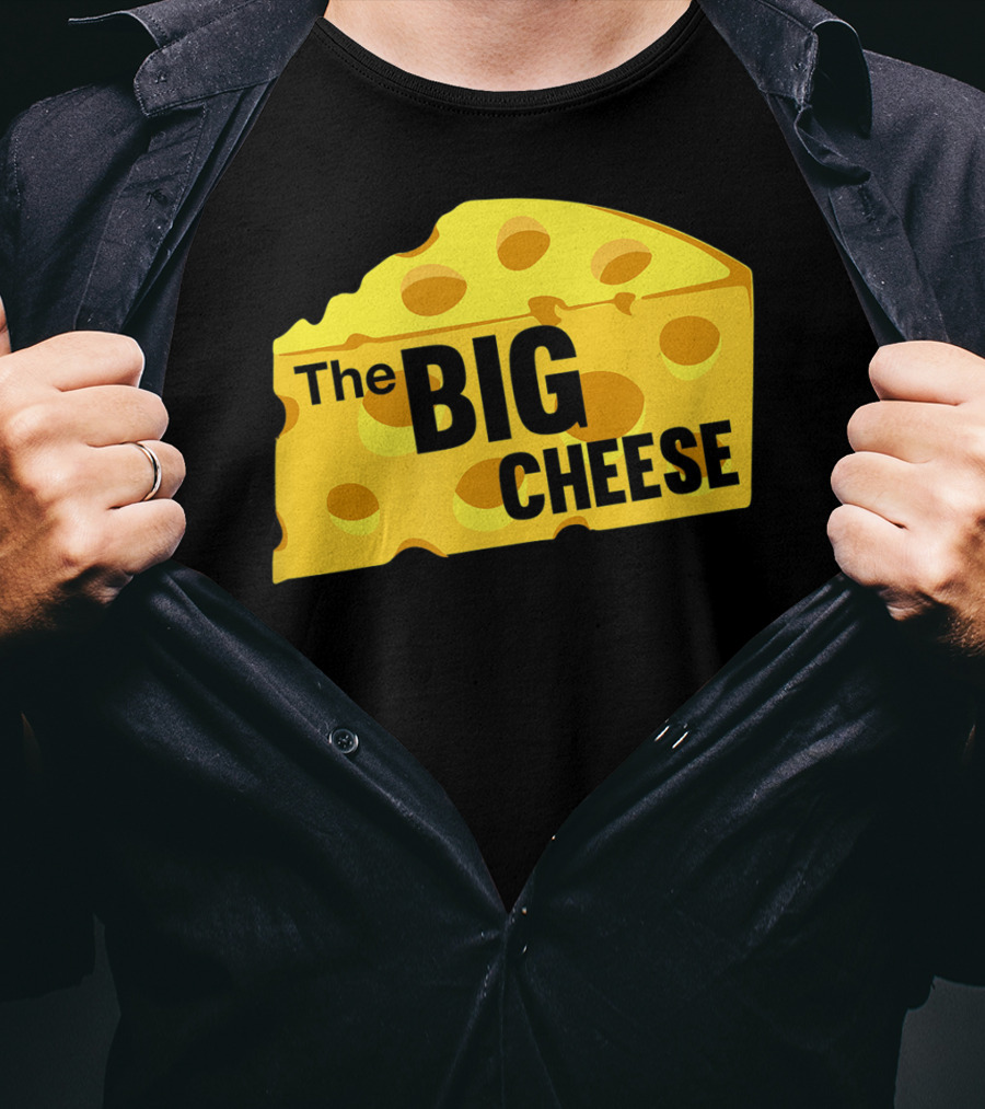 The Big Cheese Emphasizing A Large Yellow Wedge T-Shirt