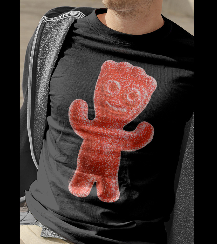 Sour Patch Kids Candy Red Gummy Smiling Figure T-Shirt