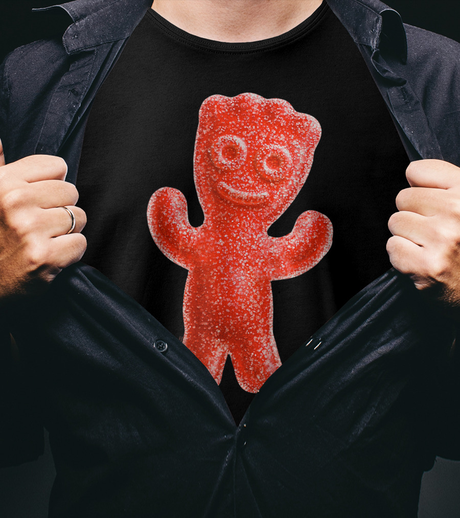 Sour Patch Kids Candy Red Gummy Smiling Figure T-Shirt