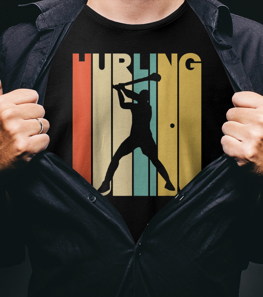 Hurling Vintage Style Retro T-Shirt