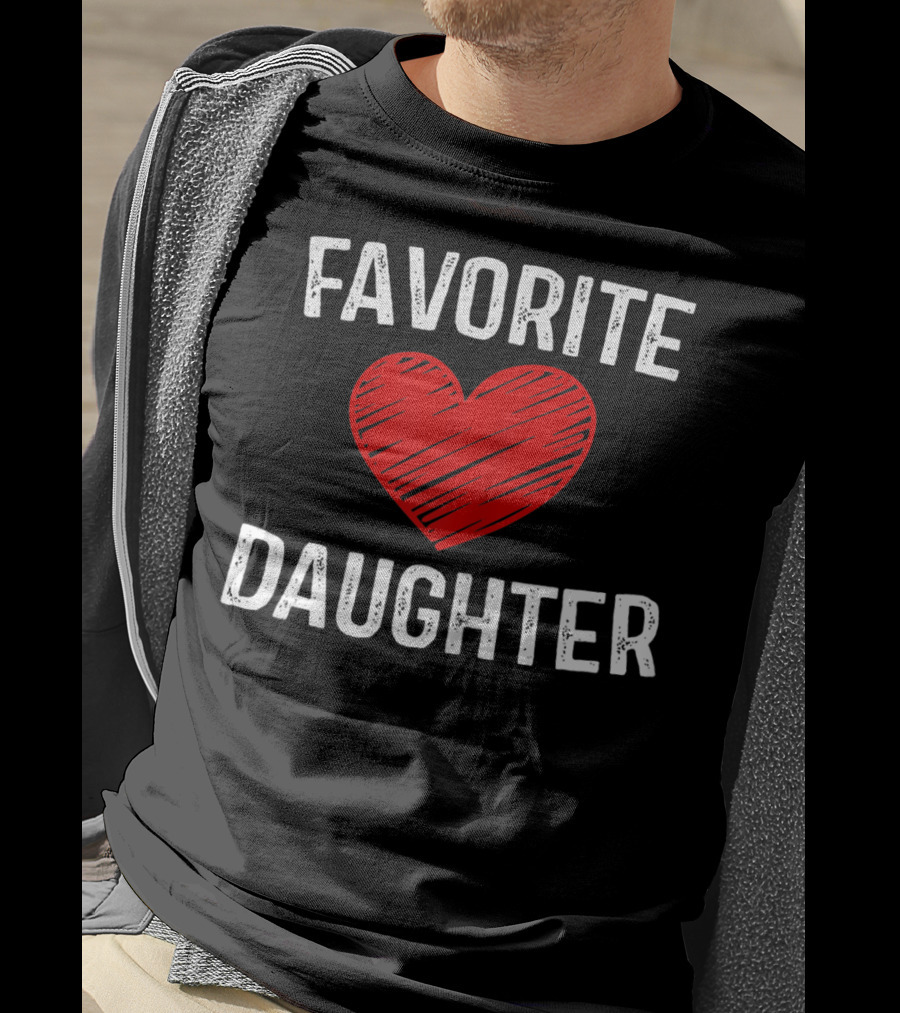 FAVORITE DAUGHTER Red Heart T-Shirt