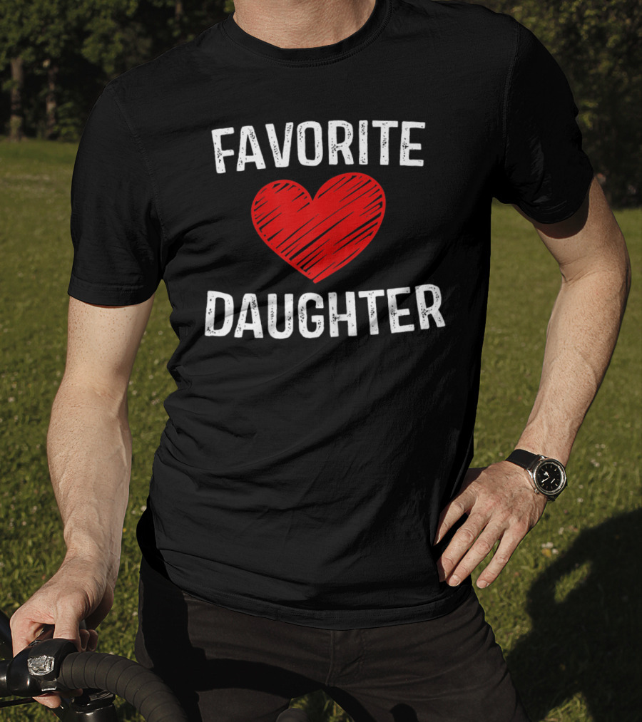 FAVORITE DAUGHTER Red Heart T-Shirt