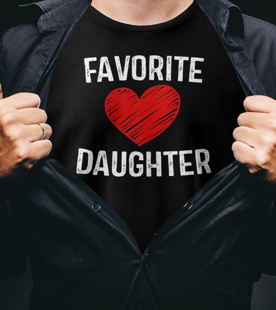 FAVORITE DAUGHTER Red Heart T-Shirt