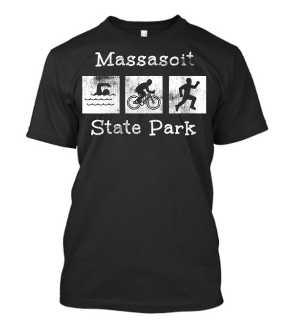 Massasoit State Park Swim Bike Run Massachusetts T-Shirt