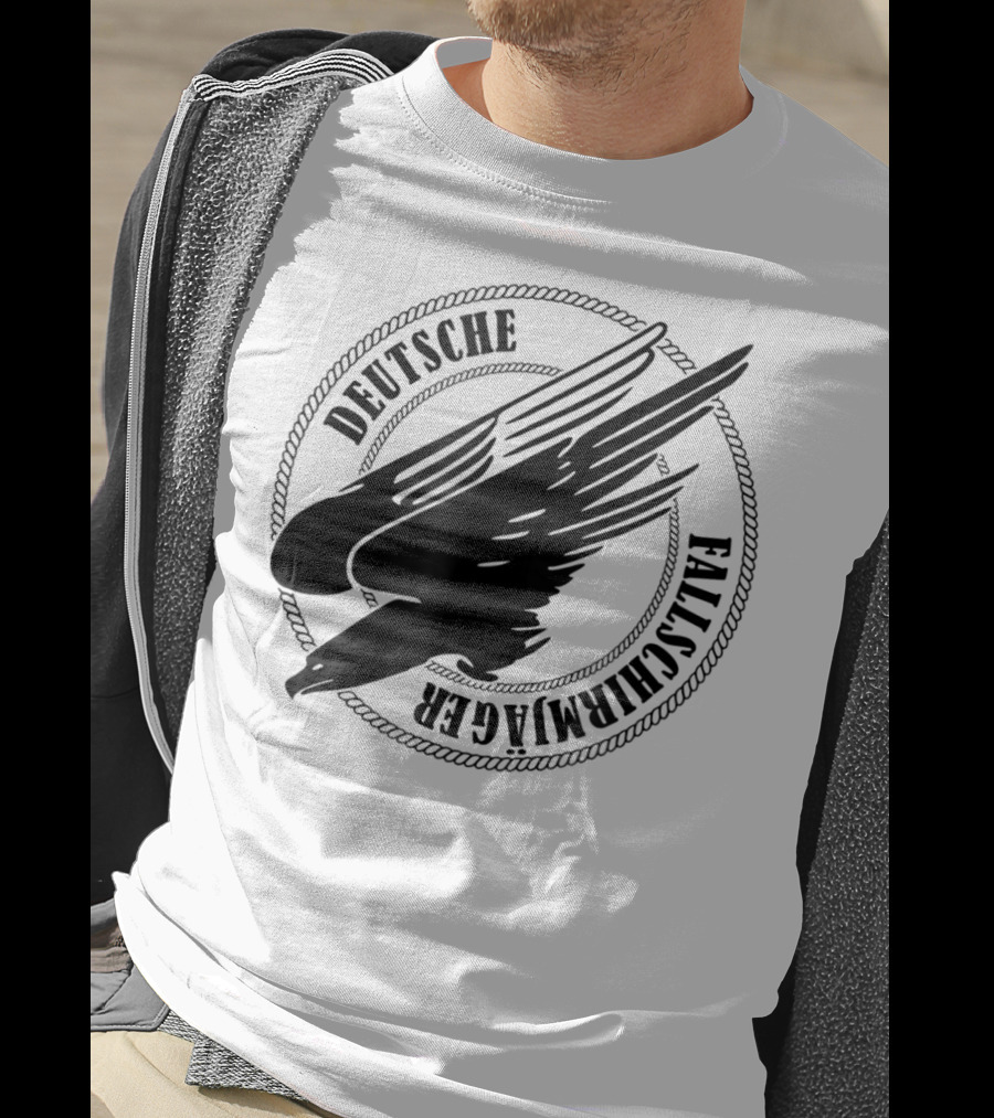 Deutsche Fallschirmjager Ww2 German Paratrooper Emblem T-Shirt