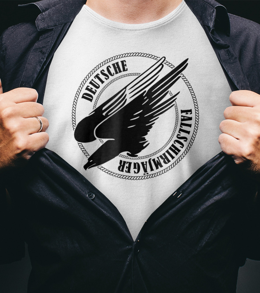 Deutsche Fallschirmjager Ww2 German Paratrooper Emblem T-Shirt