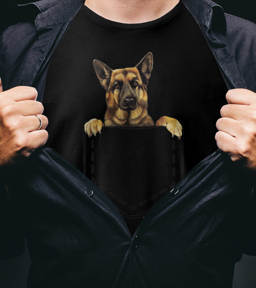 A Cute Little Pocket Pup The Perfect German Shepherd Buddy T-Shirt