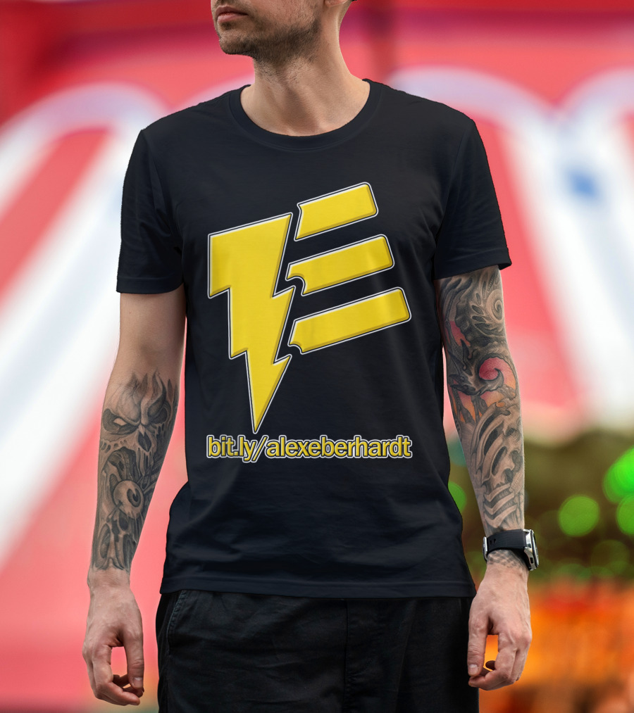 bit.ly/alexeberhardt Alex Eberhardt Music Yellow Lightning Bolt T-Shirt