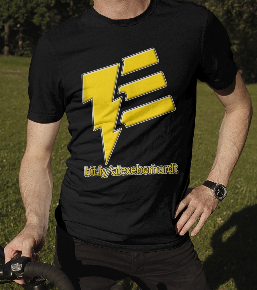 Bit.ly/alexeberhardt Alex Eberhardt Music Yellow Lightning Bolt T-Shirt