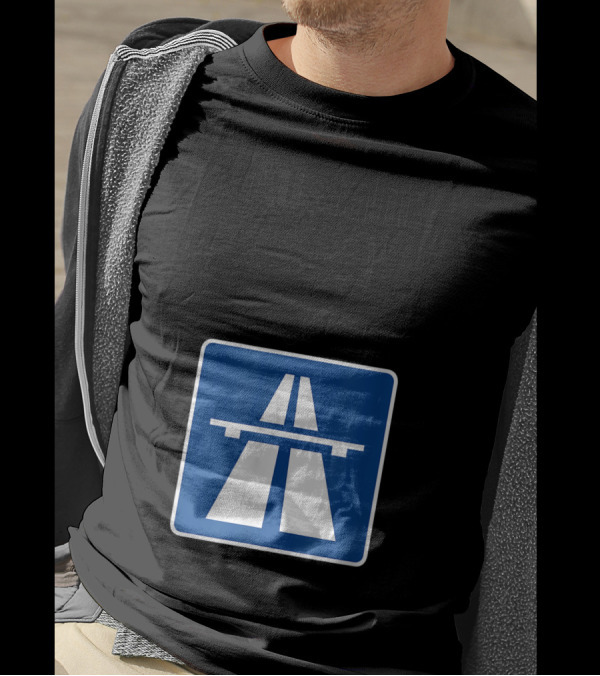 Ausfahrt Autobahn Europe Highway Road Sign Exit T-Shirt