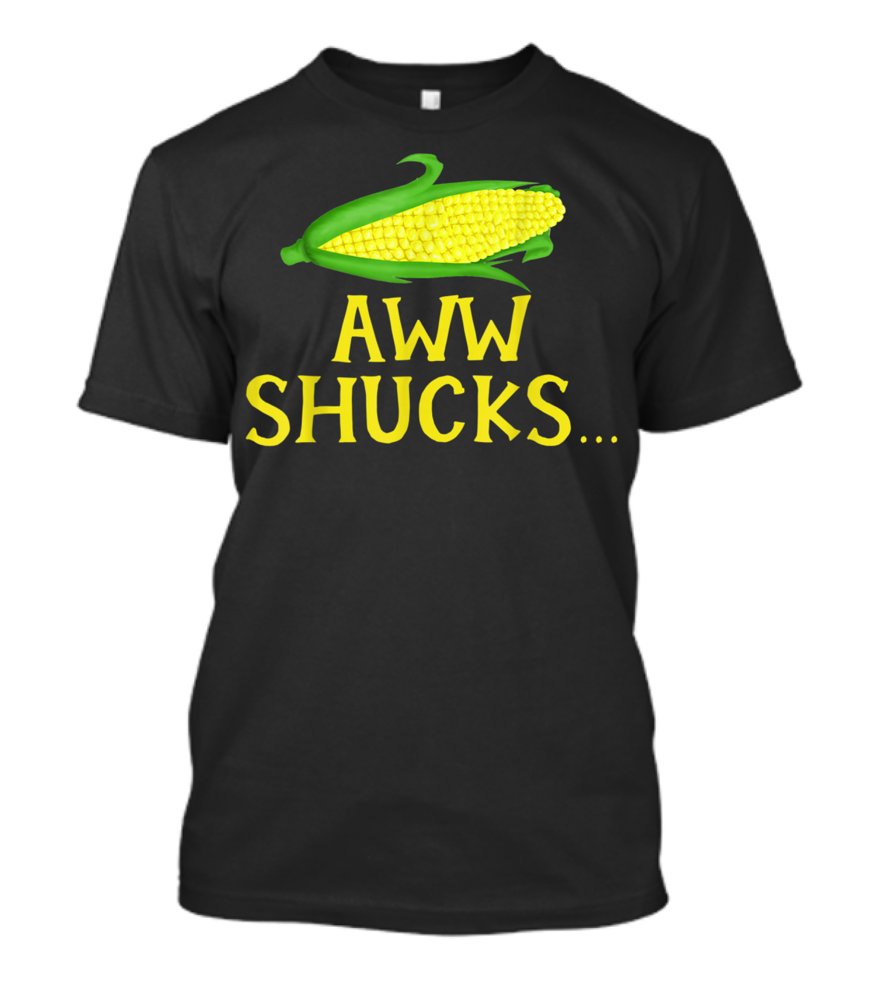 Aww Shucks Corn Cob Maize Humor Food Pun T-Shirt