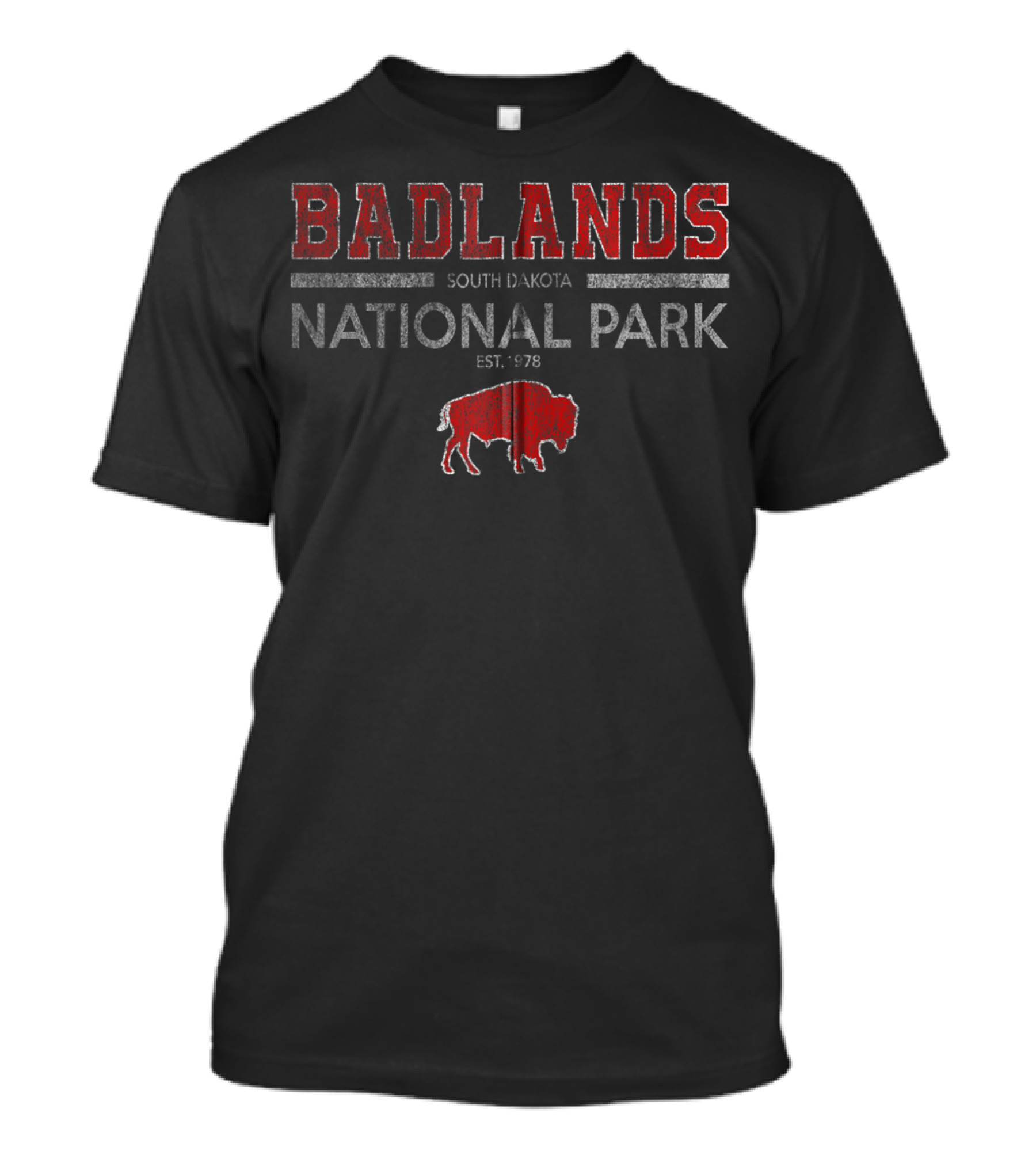Badlands National Park South Dakota Est. 1978 Buffalo T-Shirt