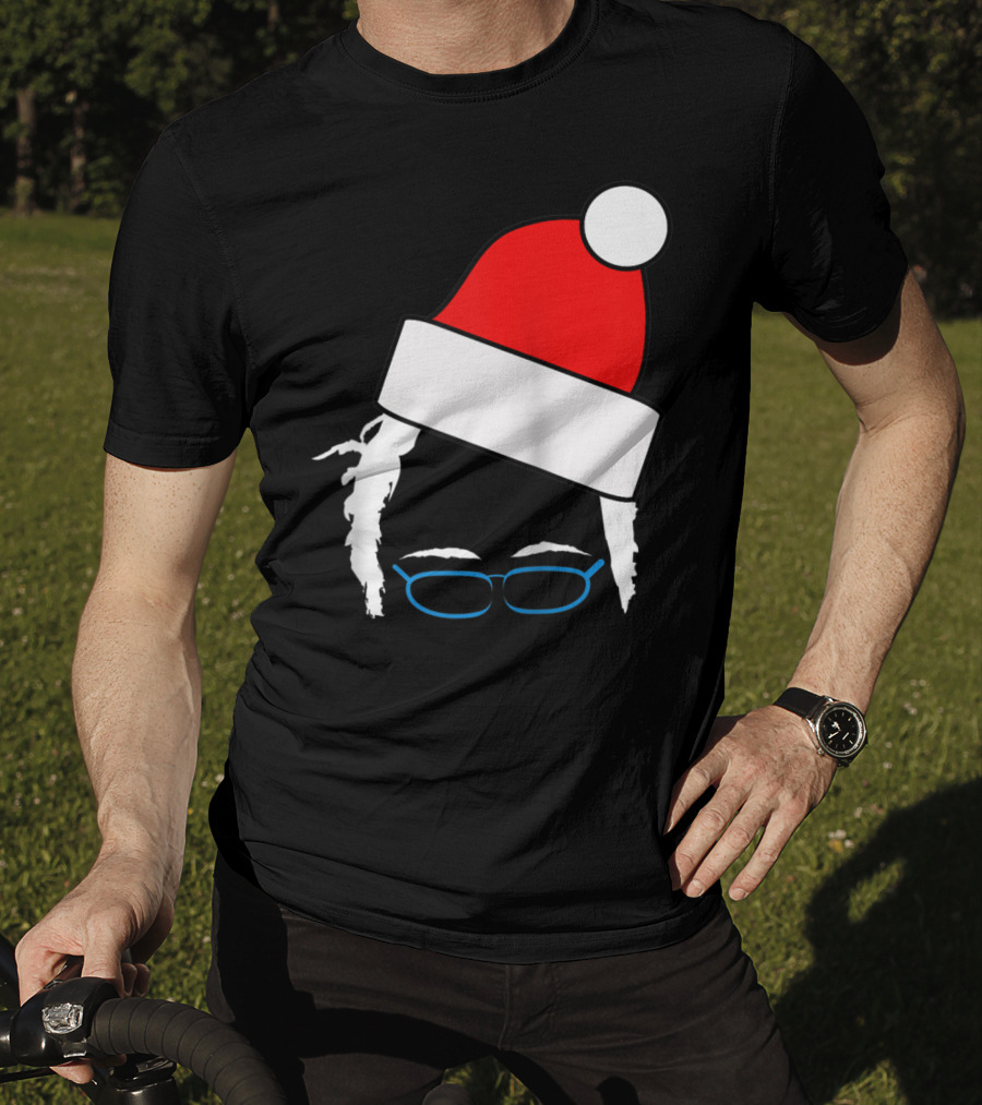 Bernie Sanders Santa Hat Christmas Holiday T-Shirt