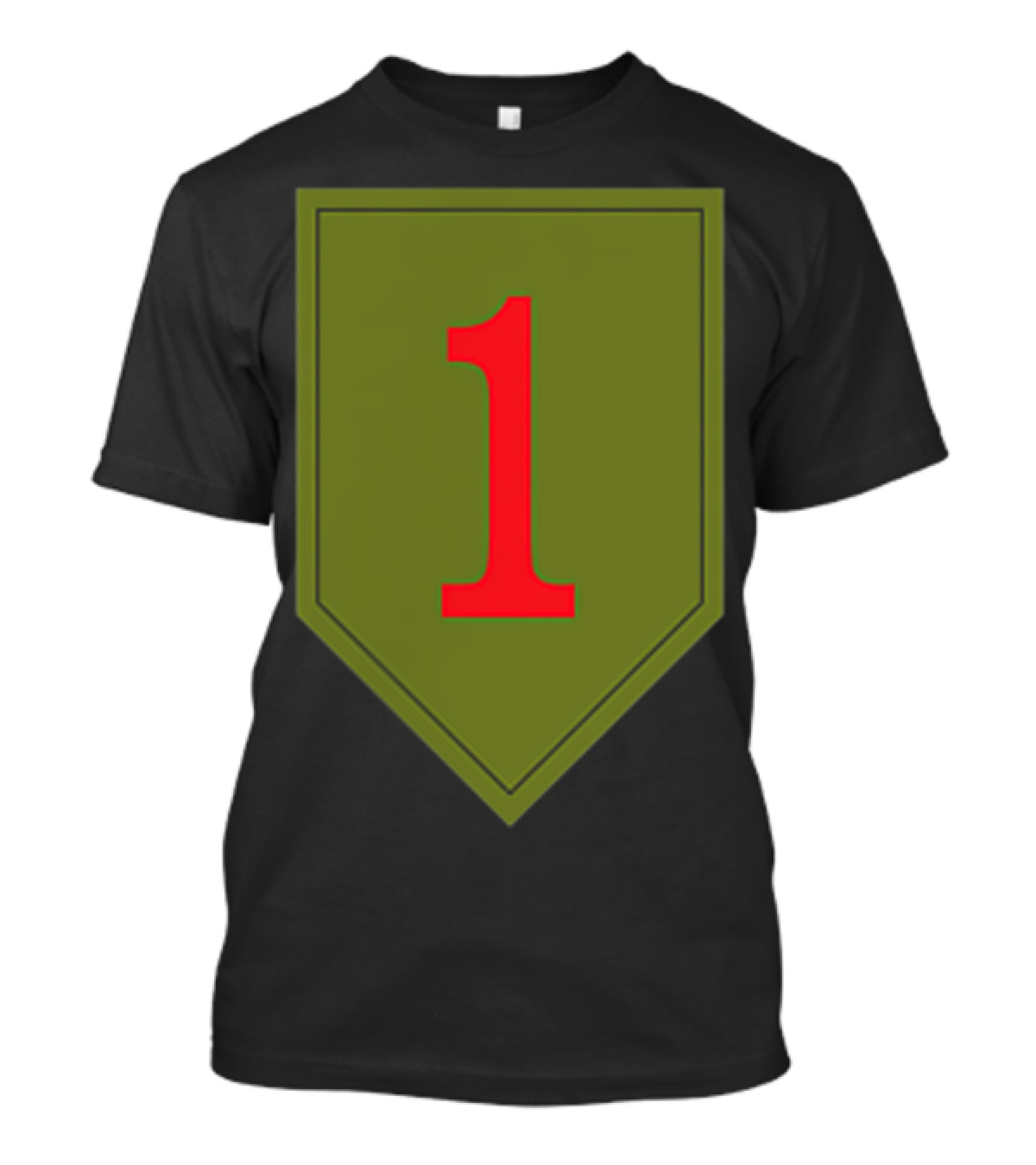 Big Red One 1st Infantry Division Patch Emblem Badge T-Shirt