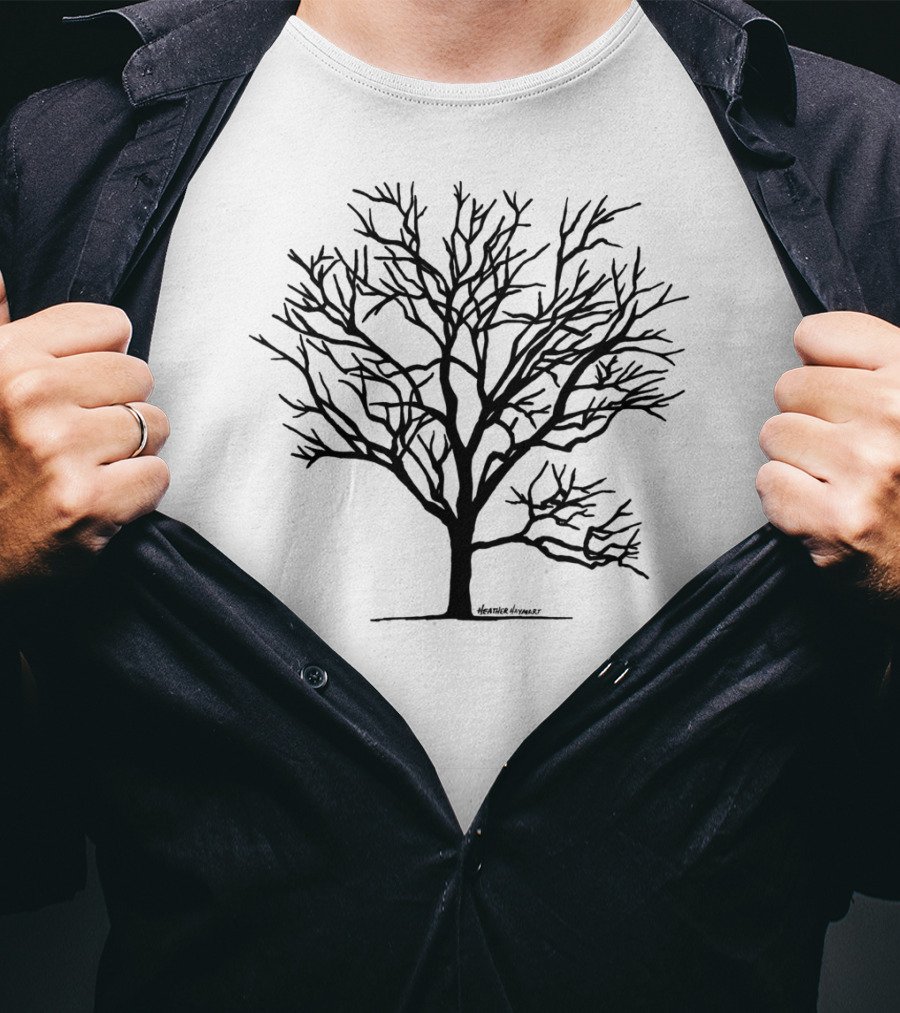 Black Tree (Dark And Stormy) Tree T-Shirt
