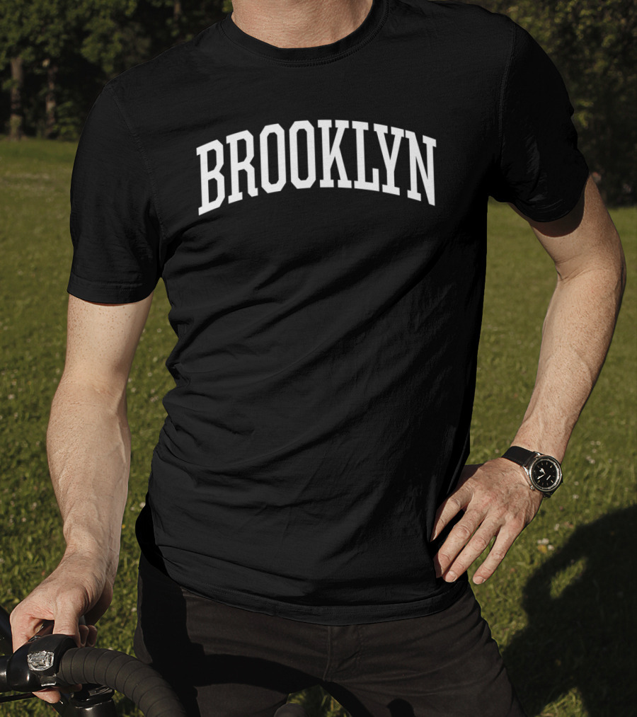 Brooklyn New York City NYC Arch Text T-Shirt