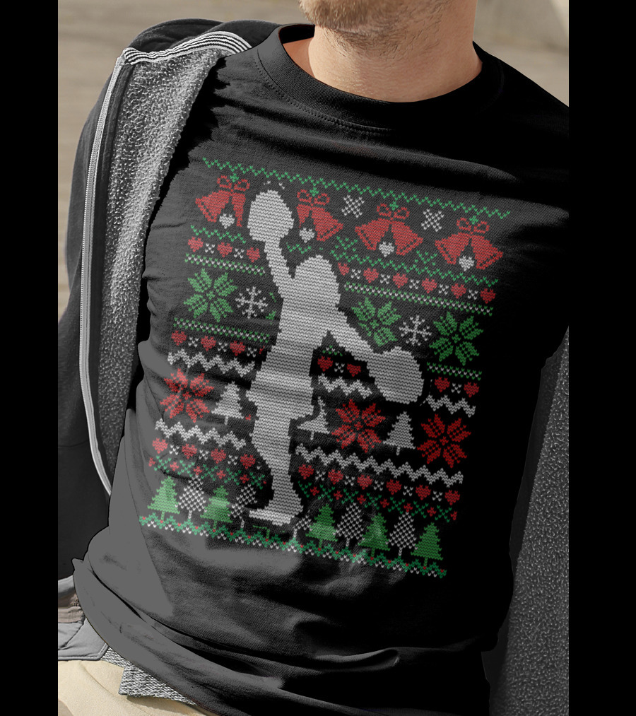 Christmas Cheer Cheerleader Ugly T-Shirt