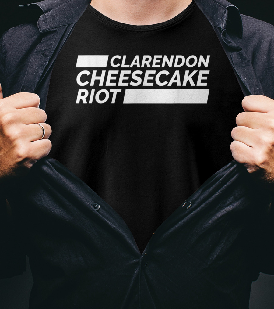 Clarendon Cheesecake Riot White T-Shirt