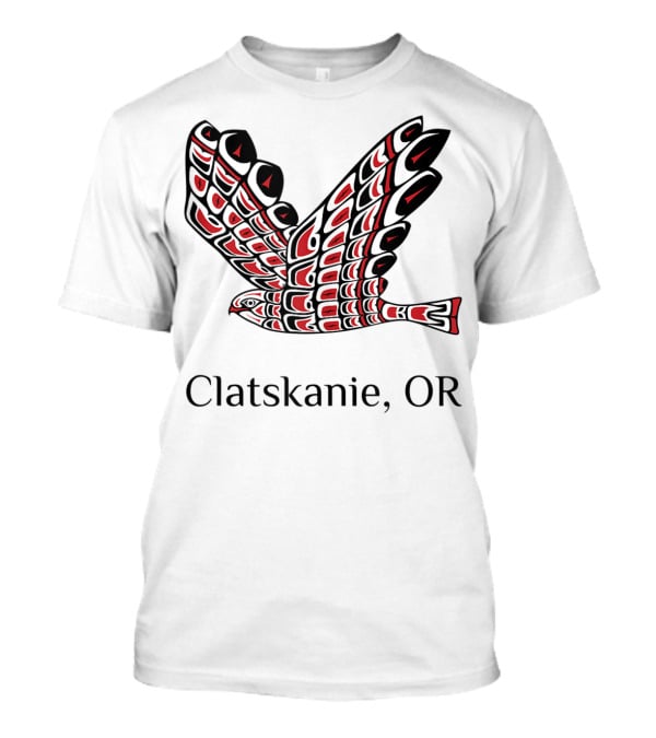 Clatskanie OR Red Tail Hawk Native T-Shirt