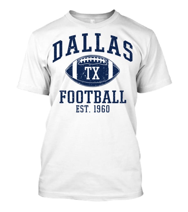 Dallas TX Football Est. 1960 Vintage T-Shirt