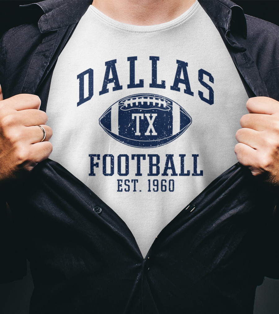Dallas TX Football Est. 1960 Vintage T-Shirt