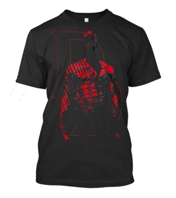 Daredevil In Red Shadows With Bold D Emblem T-Shirt