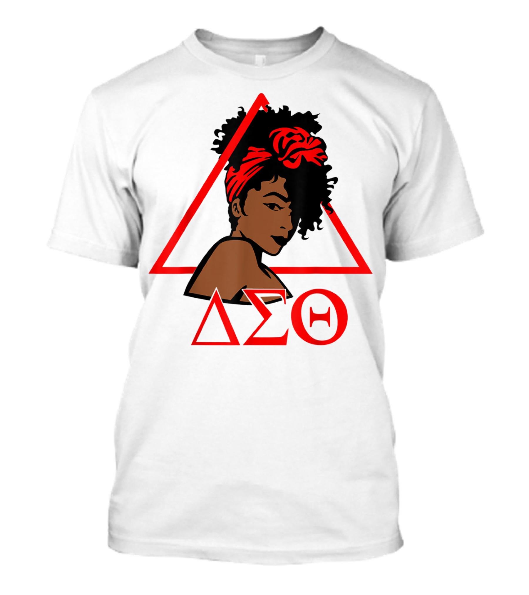 Delta Sigma Theta 1913 African American Woman In Red Triangle T-Shirt