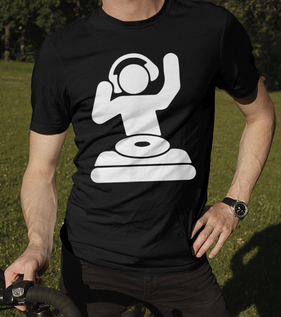 Dj Vinyl Turntable Music Mixer Headphones T-Shirt