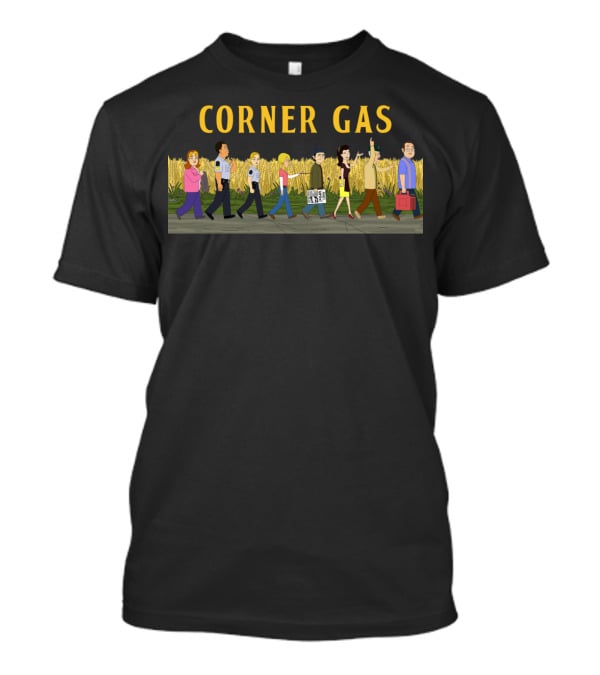 Corner Gas Dog River Road Characters Walking T-Shirt