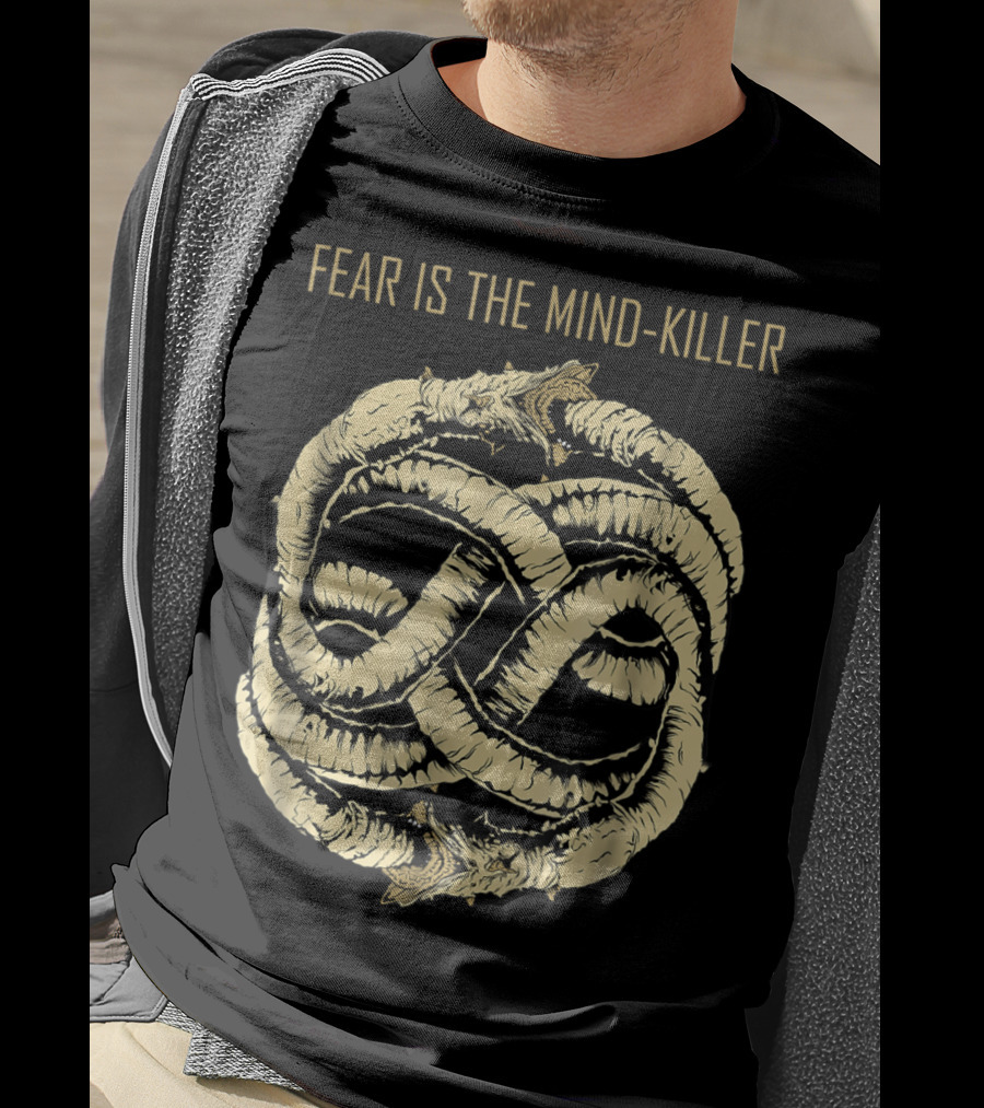 Fear Is The Mind Killer Ouroboros Symbol Dune T-Shirt