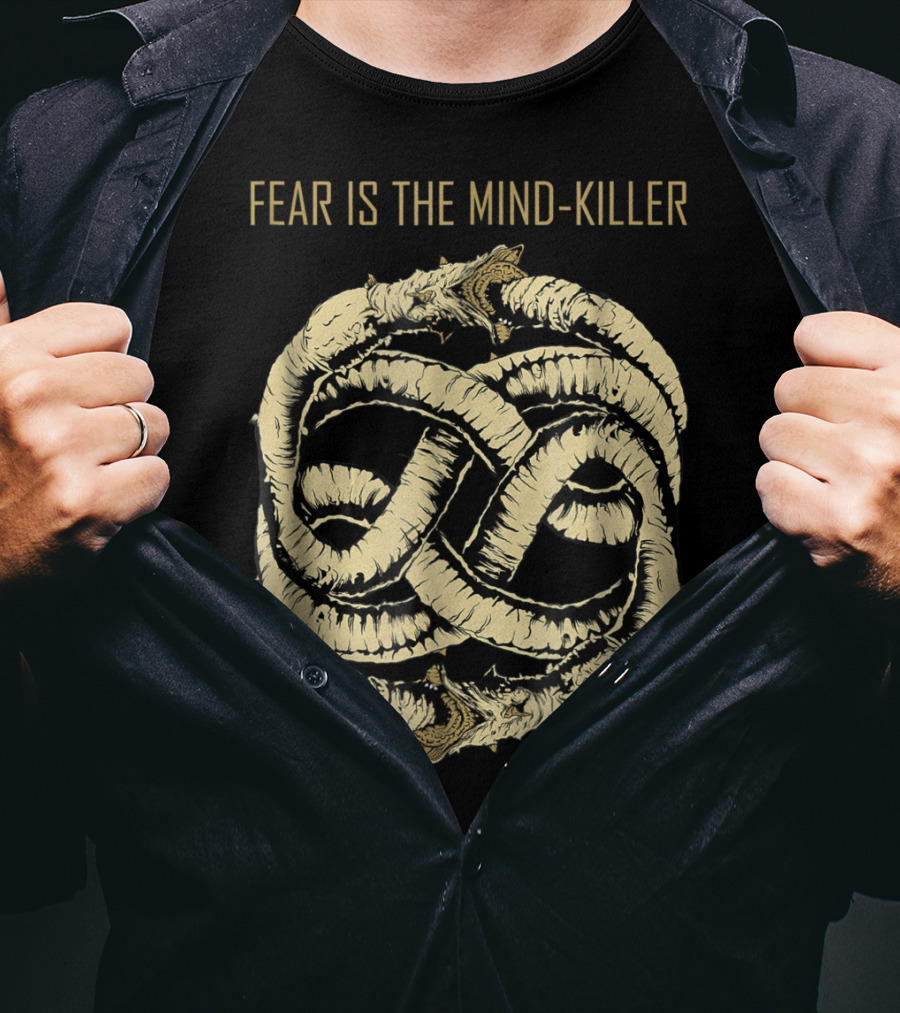 Fear Is The Mind Killer Ouroboros Symbol Dune T-Shirt